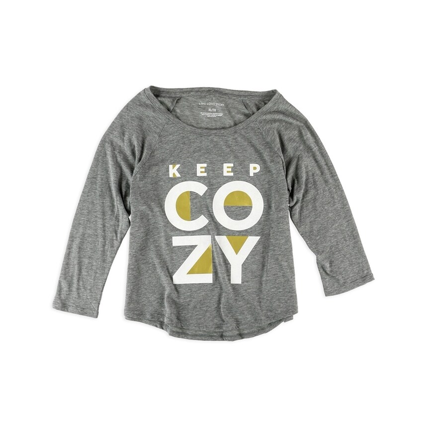 Aeropostale Womens Double Scoop Pajama Sleep T-Shirt